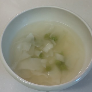 餃子の皮入り☆中華スープ☆